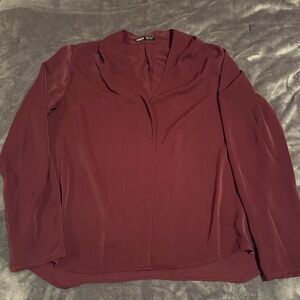 SHEIN Elegant Maroon Blouse